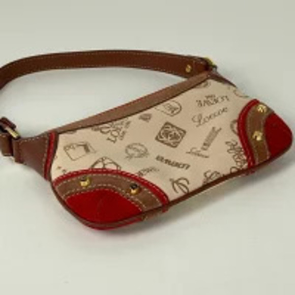 Loewe Handbags - Loewe bag shoulder red handbag canvas brown